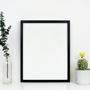 Black  White A4  A5 Picture Frames, Poster Frames with Mounts, Photo Frames handmade in the UK