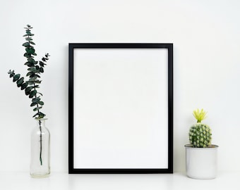 Black  White A4 / A5 Picture Frames, Poster Frames with Mounts, Photo Frames handmade in the UK