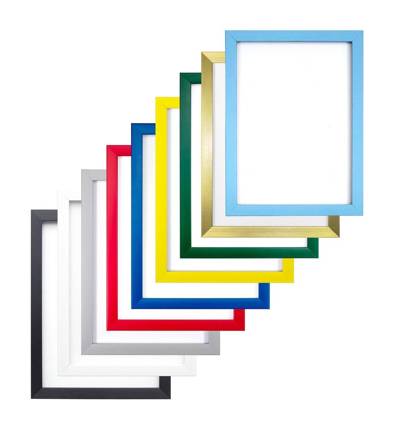 Colour R Frames Rainbow Colour Modern Range Black White Grey Orange Red Yellow Blue ...