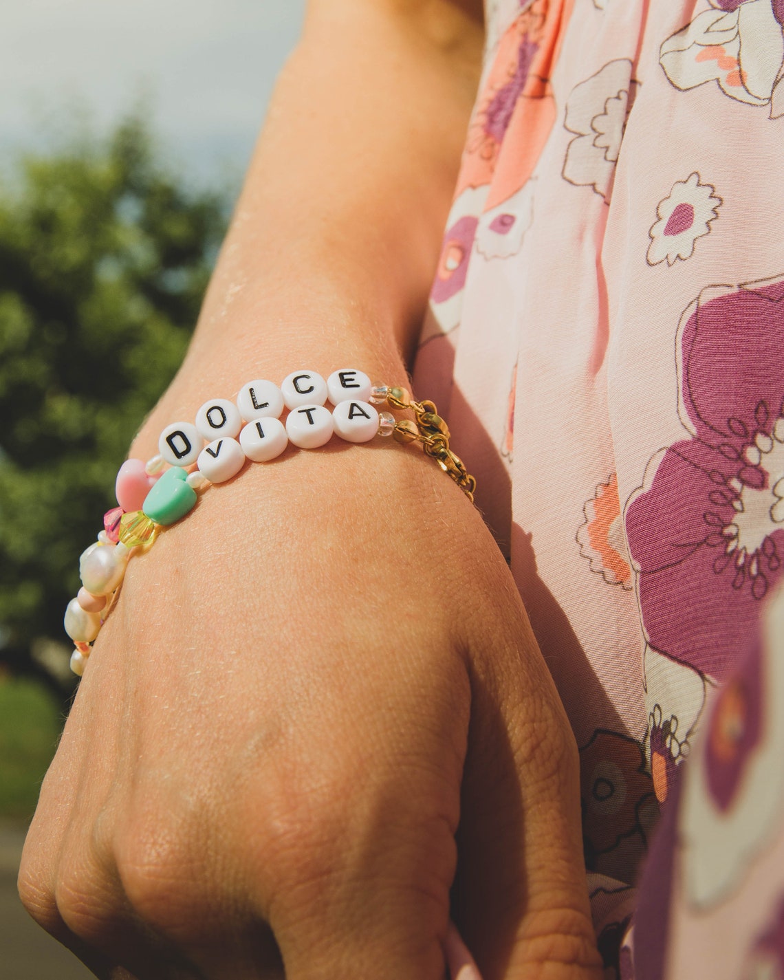 Dolce Vita Freshwaterpearl bracelet handmade jewelry with | Etsy