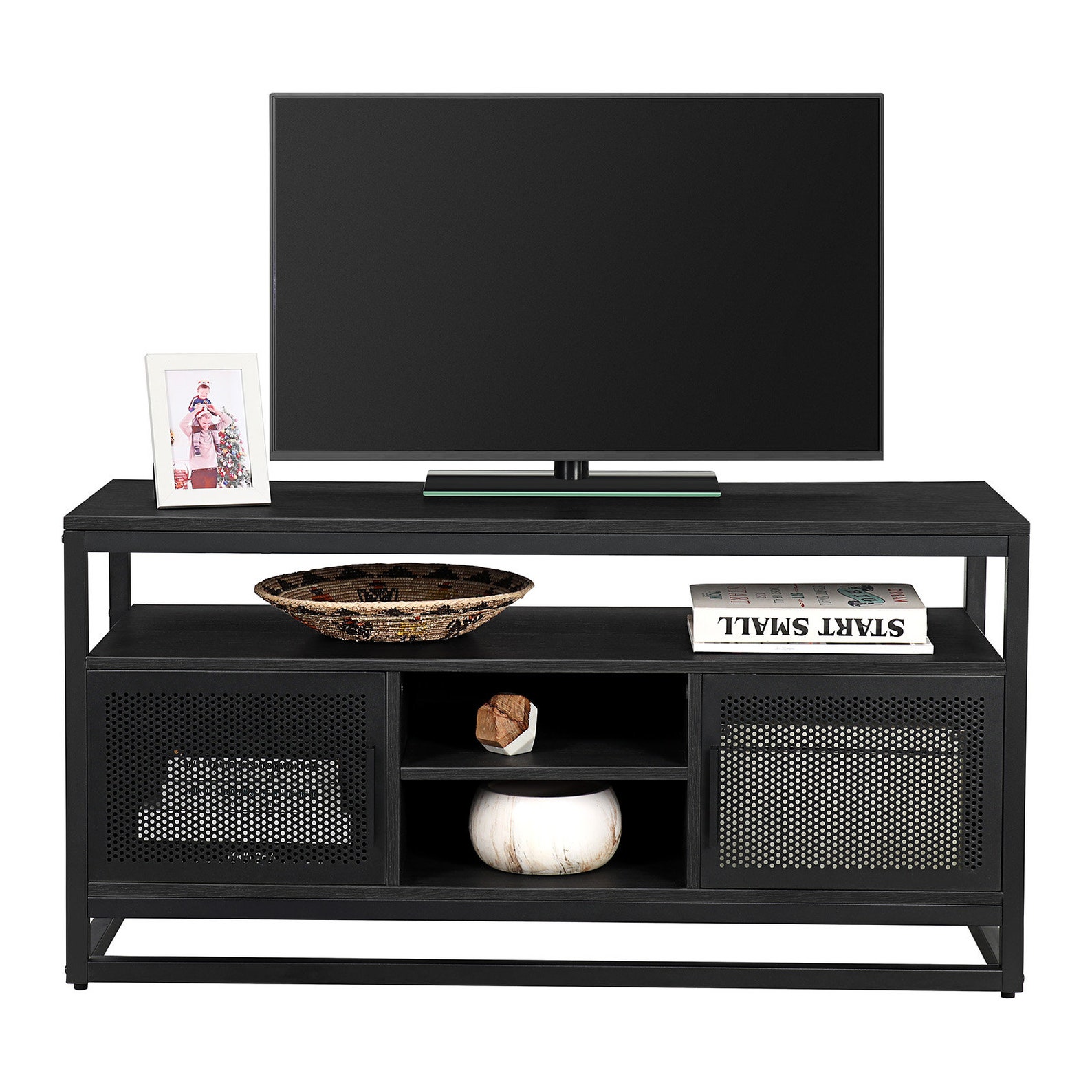 TV Stand Table for TV up to 70 Inches With Shelves With Etsy UK