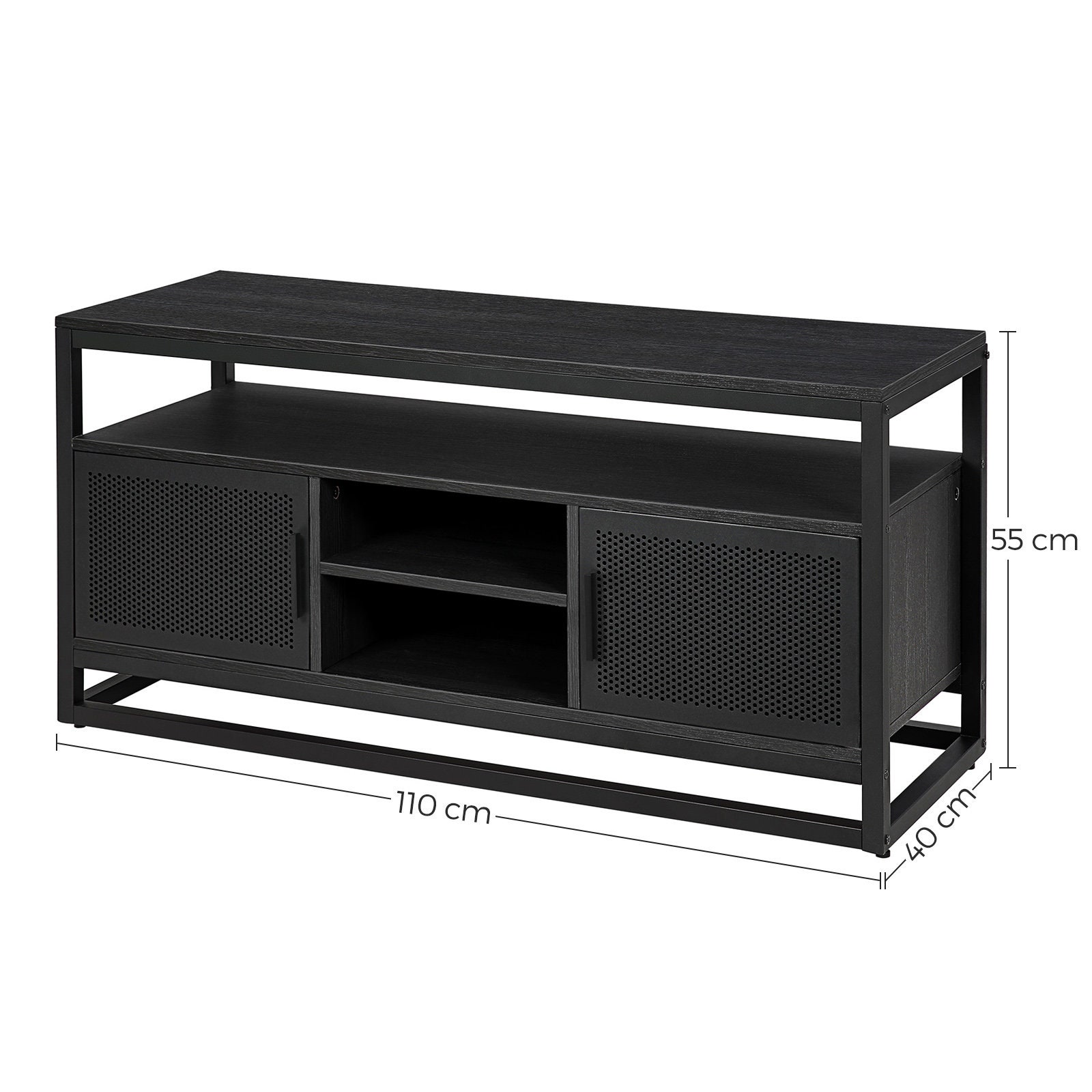 TV Stand Table for TV up to 70 Inches With Shelves With Etsy UK