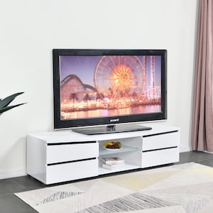 White tv online stand 80 inch