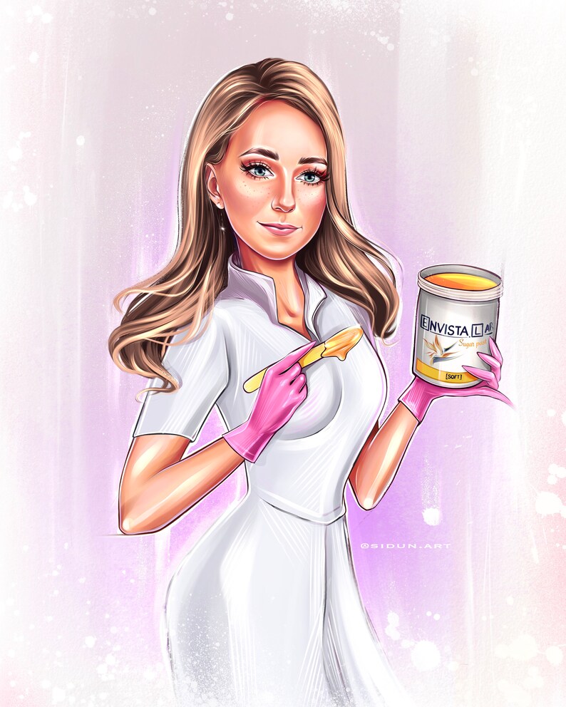 Logo Portrait Digital Portrait Logo Cartoon Logo for Etsy