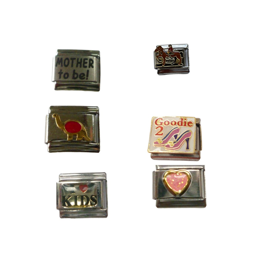 Various 9mm Italian Charm Links Fits All Design Classic Bracelet Etsy UK