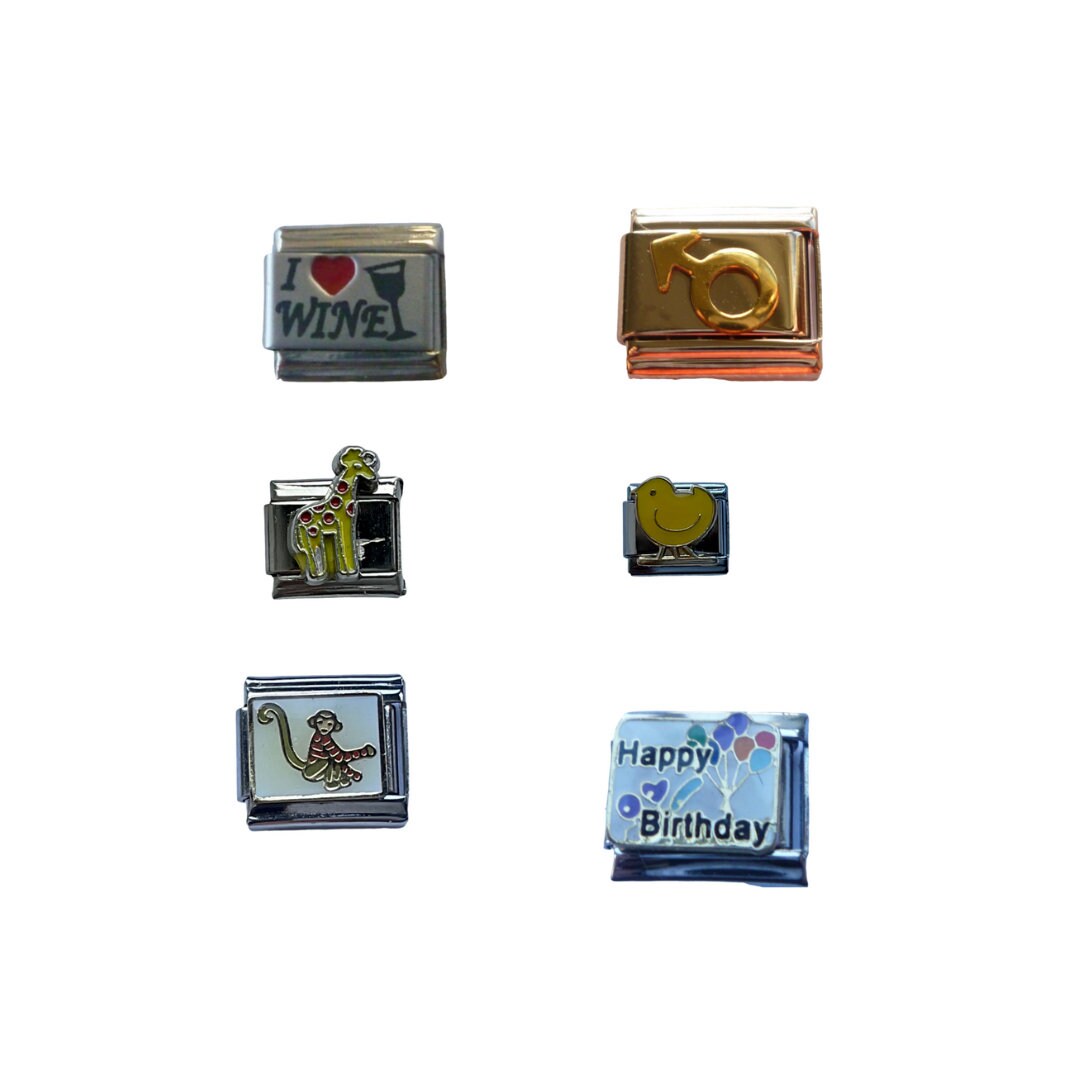 Various 9mm Italian Charm Links Fits All Design Classic Bracelet Etsy UK