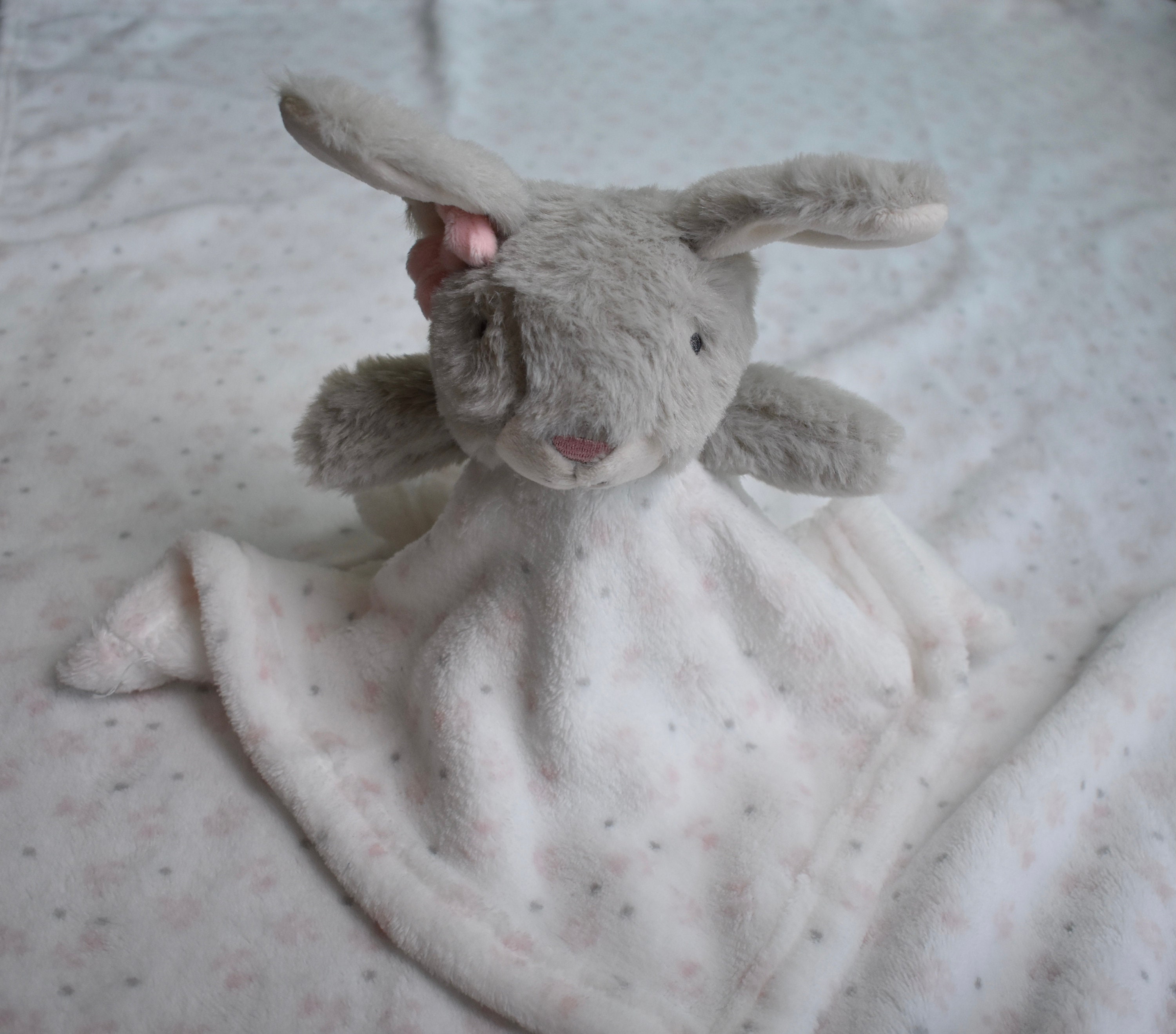 white bunny comforter