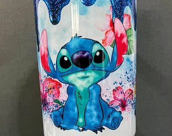 40oz Tumbler Blue Alien Magic Theme Park Tumbler Stanley Dupe Cute Cartoon Tumbler Gift For Coffee Lover Funny Cartoon Tumbler