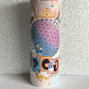 Theme Park 20oz Custom Tumbler Magic Theme Park Lover 20oz Sublimation Tumbler Cute Cartoon Characters 20oz Tumbler Birthday Gift