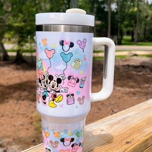 40oz Custom Tumbler | Theme Park Custom Tumbler | 40oz Sublimation Tumbler