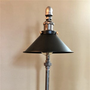 Industrial pipe light fixture with shade Edison bulb pipe lamp/Duke image 2