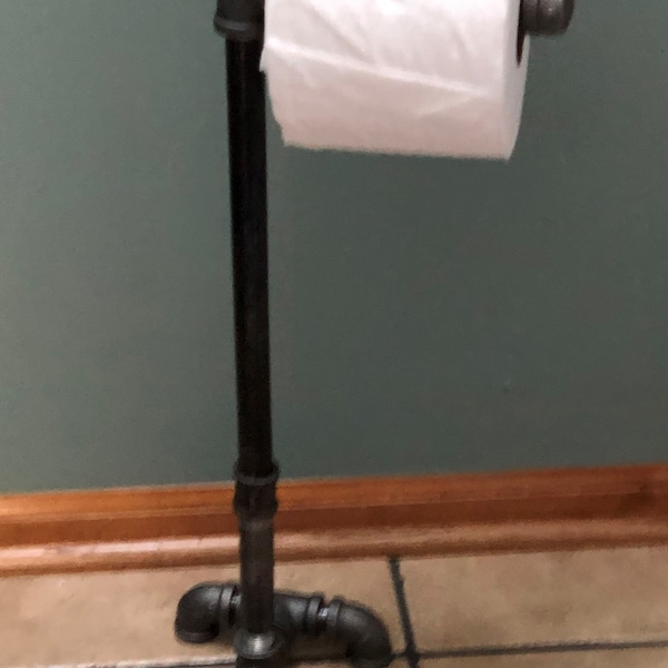 Industrial Pipe Toilet Paper Stand
