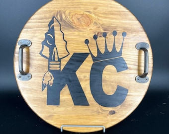 Charcuterie Board - KC Crown and Arrowhead Serving Tray Meat and Cheese Tray