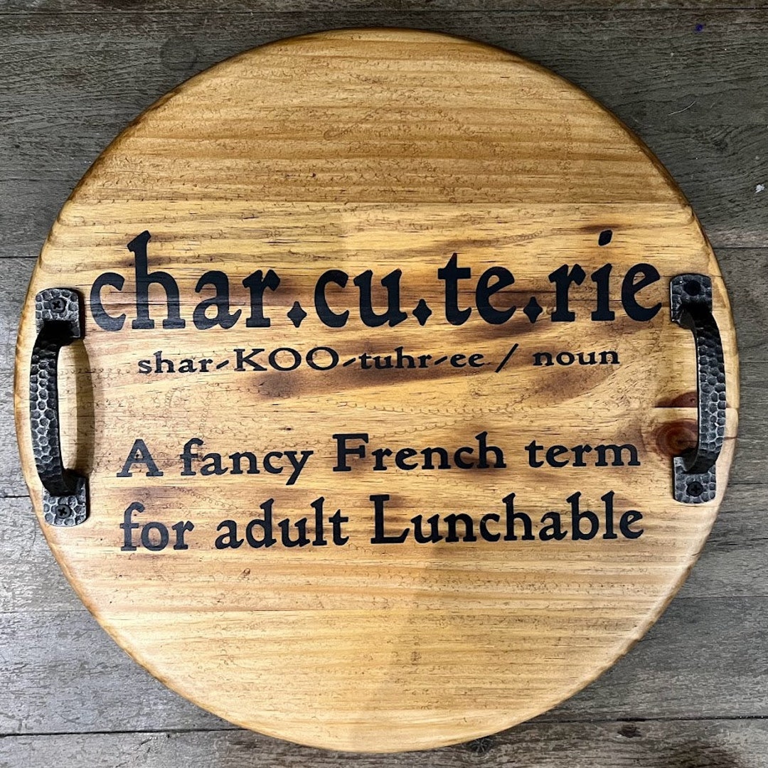 Cheese and Charcuterie Board Adult Lunchable Serving Tray Meat and