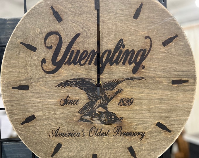 Yuengling America's Oldest Brewery Since 1829 Blue Double Neon Bar Clock Man Cave Decor Etsy