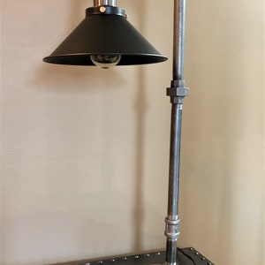 Industrial pipe light fixture with shade Edison bulb pipe lamp/Duke image 3