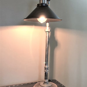Industrial pipe light fixture with shade Edison bulb pipe lamp/Duke image 5