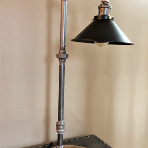 Industrial pipe light fixture with shade Edison bulb pipe lamp/Duke image 4