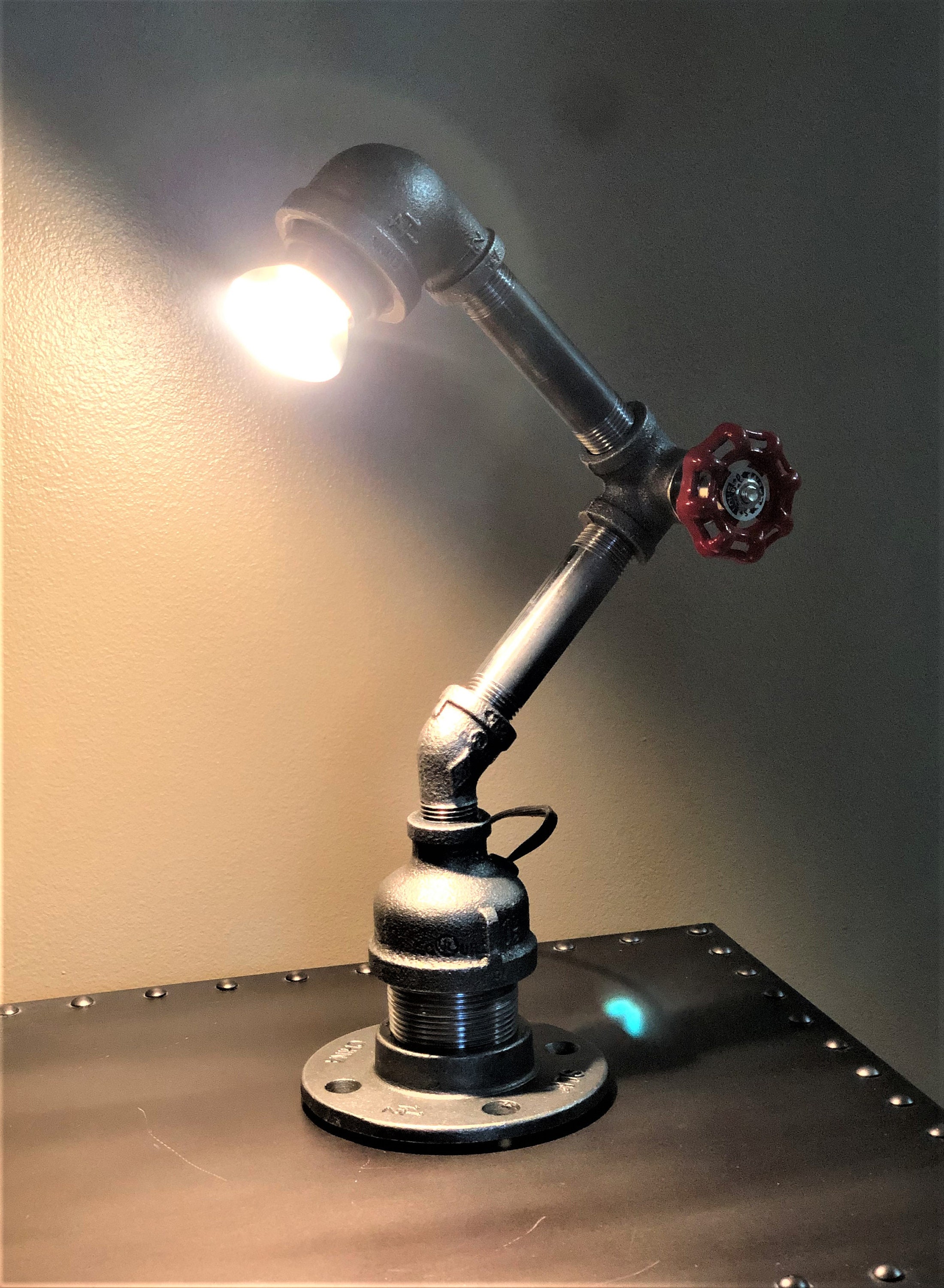 Industriële waterleiding wandlamp Industriële waterleiding wandlamp