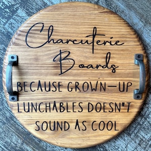 Cheese and Charcuterie Board - Grown-up Lunchables Serving Tray Meat and Cheese Tray