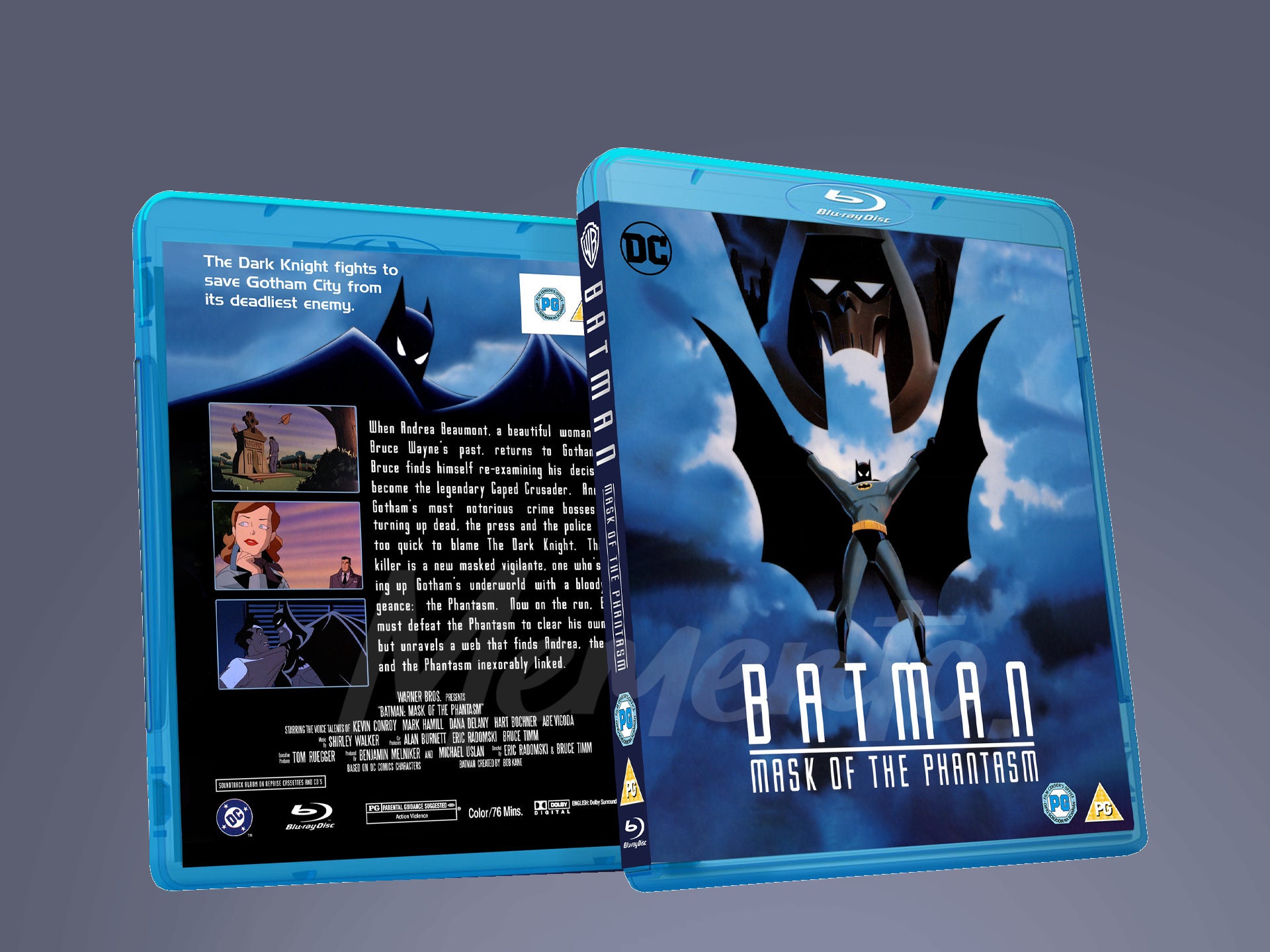 Batman: Mask of the Phantasm Custom Blu-ray Cover both - Etsy
