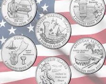 2009 Quarters Set DC & Territorial D Denver Mint  ~ Complete Quarters Year Set - 6 Uncirculated Quarters LOW Combined Shipping!!!