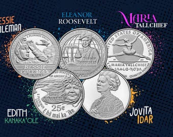 2022 2023 American Women’s Quarter Set Complete 5 Coins ~ Upic Year and Mint P D or S ~ 5 Uncirculated-  Low Combined Shipping!!