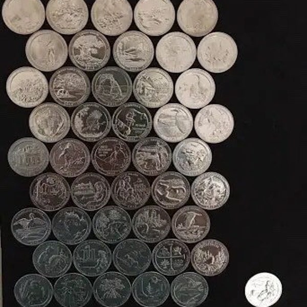 Complete Set of National Park Quarters Etsy
