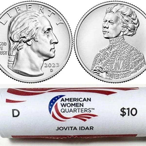 2023 Jovita Idar “D” Mint American Women’s Quarter 40 Coin Roll Sealed Denver  - US Mint Wrapped