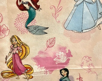 Every Disney Princess reversible handmade blanket and Gift