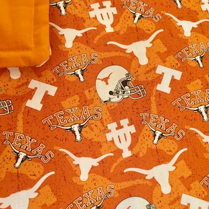 Hook em horns handmade blanket
