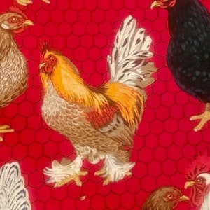 Designer Chicken and Rooster Blanket