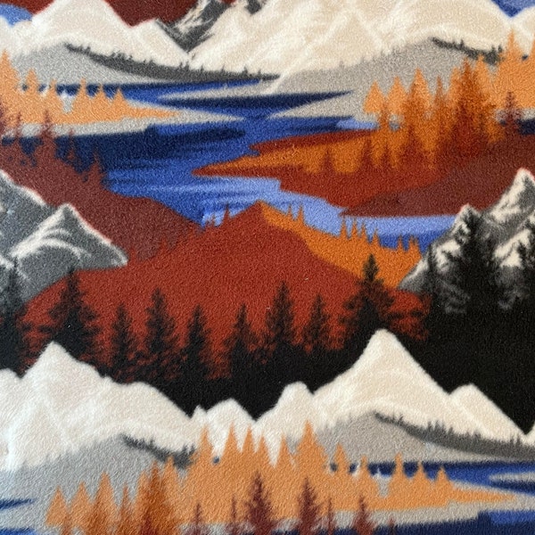 Majestic Mountain Fleece Lap Quilt/Blanket