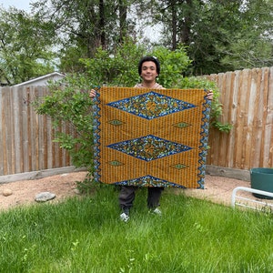Rare African Lap Quilt and Throw