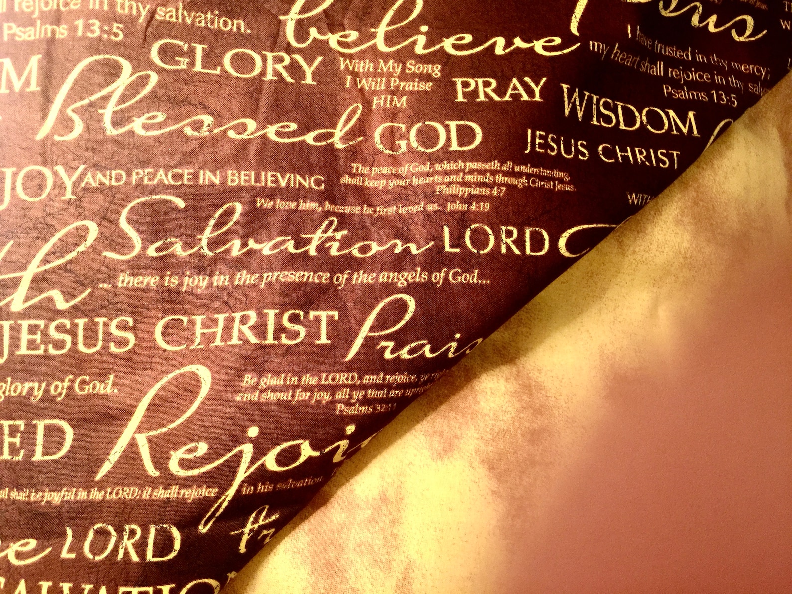 Beautiful Reversible Christian Blanket Etsy UK