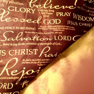 Beautiful Reversible Christian Blanket