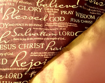 Christian Blanket with God's Promises Lap Quilt/Throw