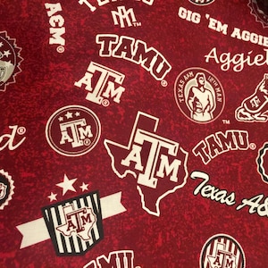 Texas A&M Aggie designer reversible lap quilt/blanket