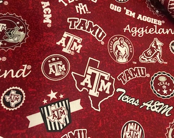 Edredón/manta reversible de regazo de diseño Aggie de Texas A&M