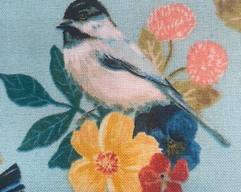 Beautiful Birds and Flowers reversible blanket