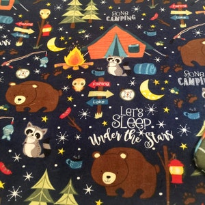 Cozy little camper reversible blanket (machine washable)