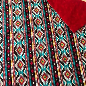 Colorful Southwest Design Quilt/Throw