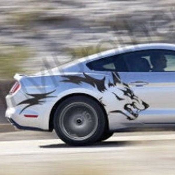 Wolf Wall Decal Etsy