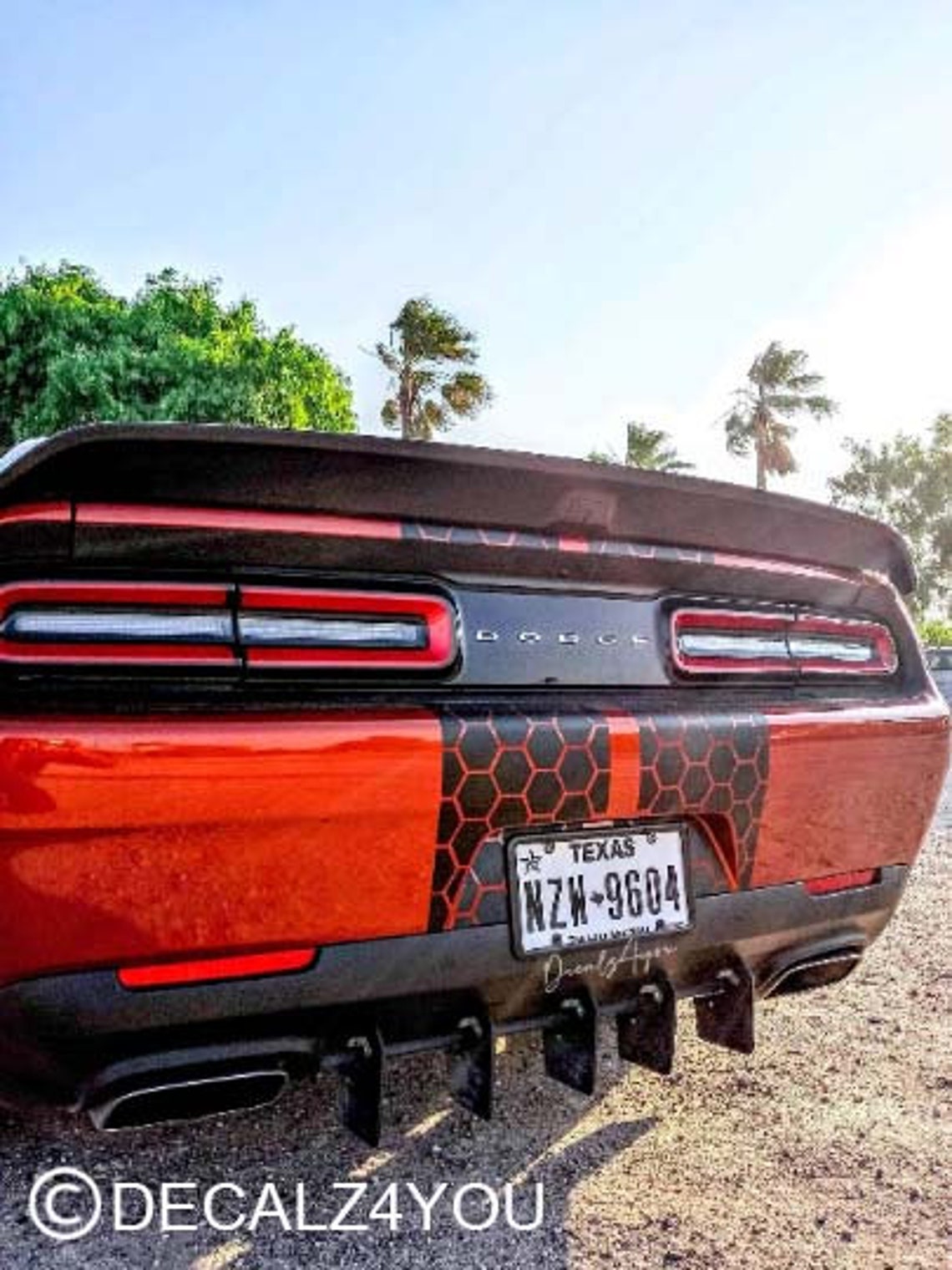 Honeycomb Racing Stripes Dual 10 for 2015 Challenger - Etsy