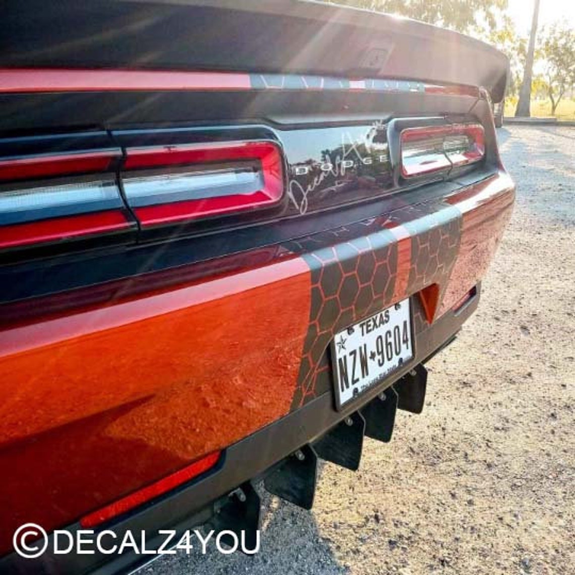 Honeycomb Racing Stripes Dual 10 for 2015 Challenger - Etsy