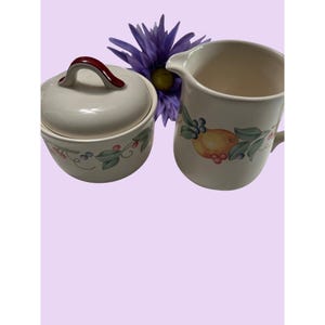 Corelle Coordinates Stoneware Creamer & Sugar Bowl Set With Lid