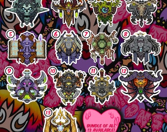 Class Crests Stickers, Water Resistant Stickers