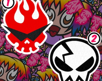 Gurren Lagann Stickers, Water Resistant Stickers