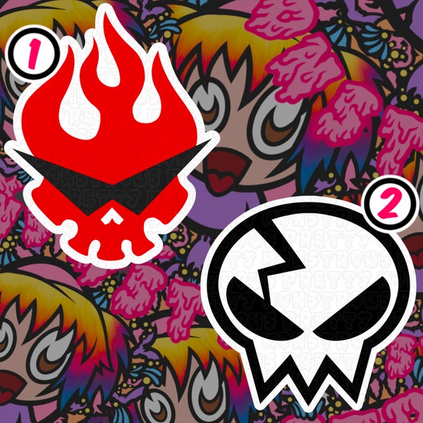 Gurren Lagann Stickers, Water Resistant Stickers