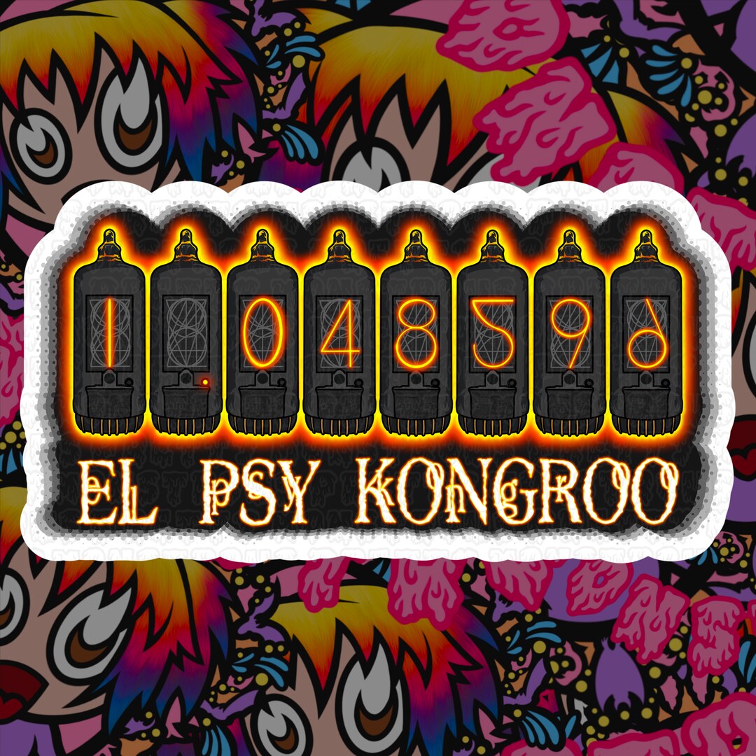 Hid Sticker El Psy Kongroo, Water Resistant Sticker - Etsy